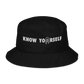 F.AM. Logo Know Yourself Bucket